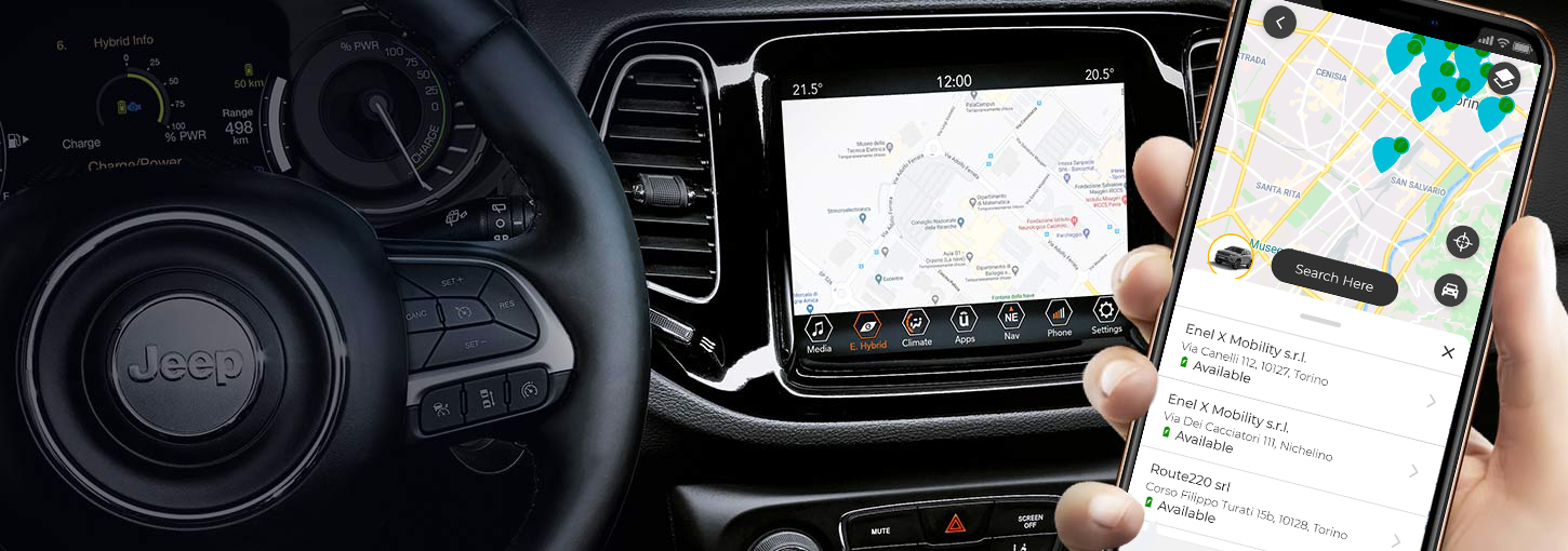 Τεχνολογία Jeep® Compass 4xe Plugin Hybrid Jeep®