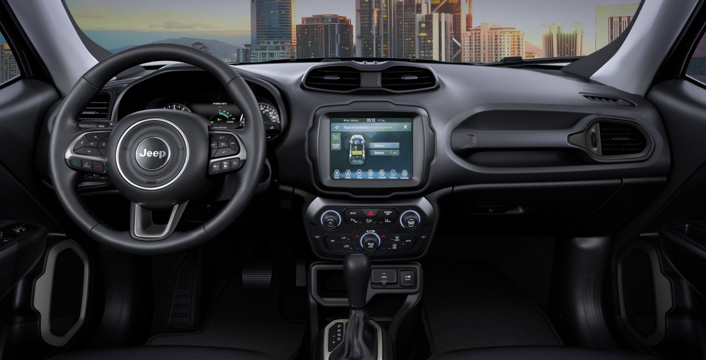 Εσωτερικό Nέο Jeep® Renegade eHybrid Jeep® GR